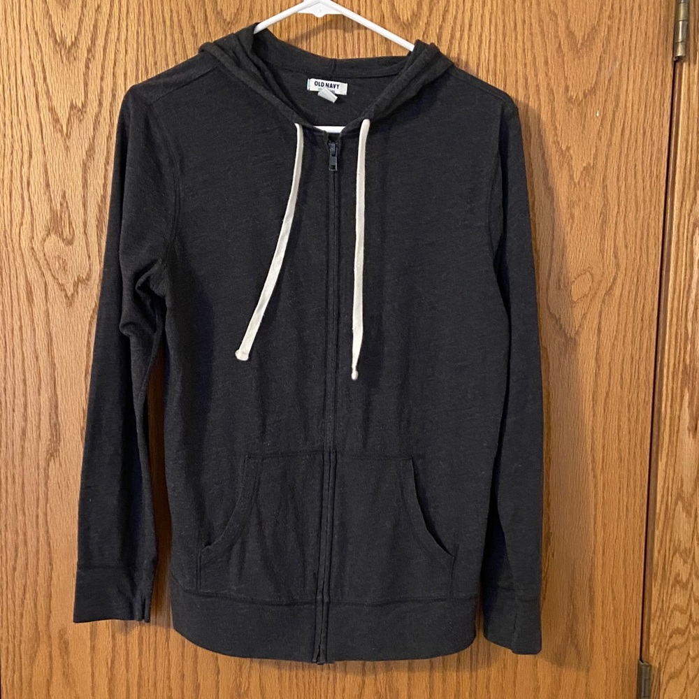 Grey Zip-Up Hoodie